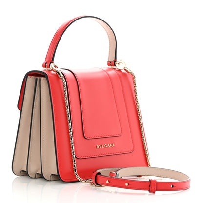 Bulgari Calfskin Serpenti Forever Top Handle Red Milky Opal 3 of 10