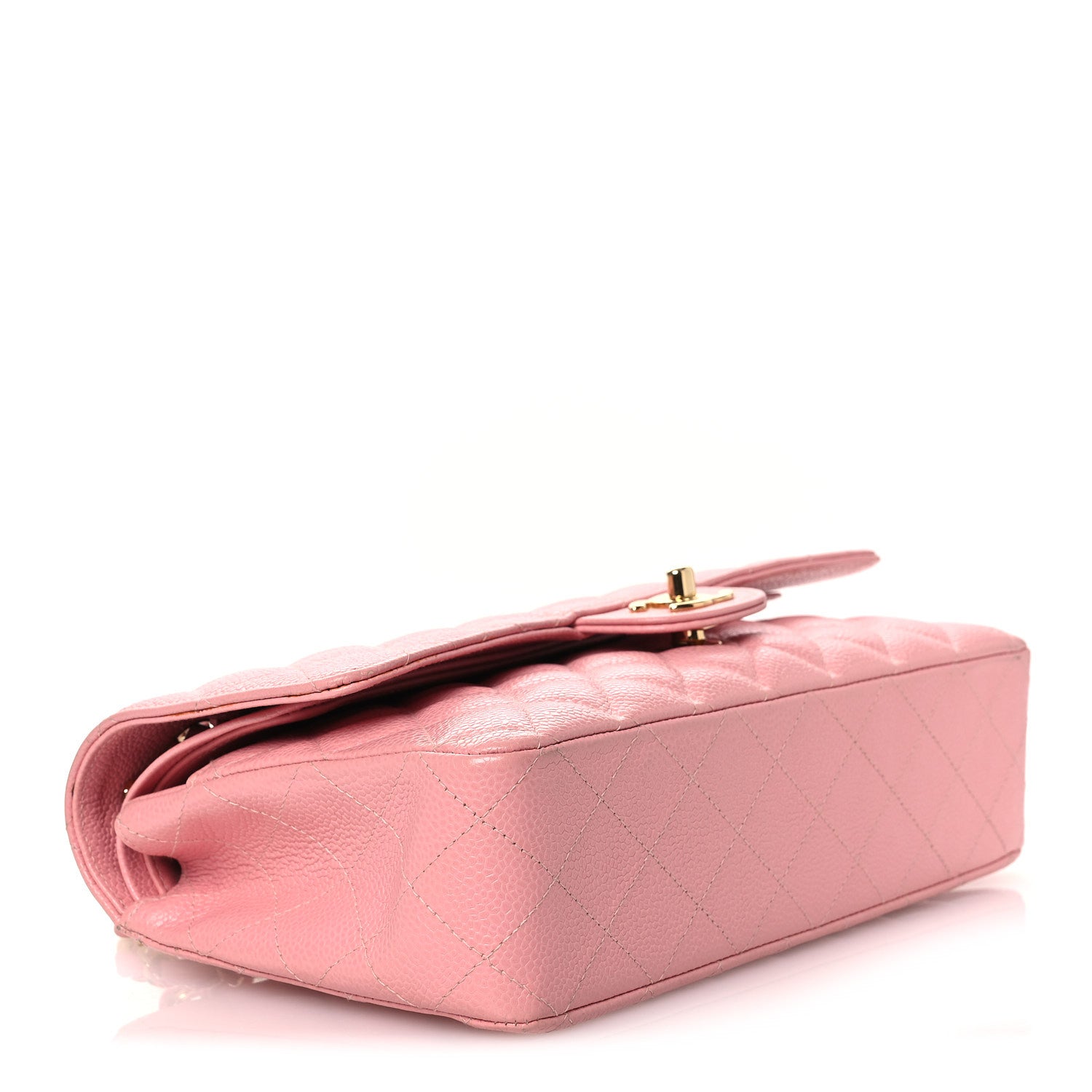 Chanel Caviar Quilted Medium Double Flap Pink 4 of 15