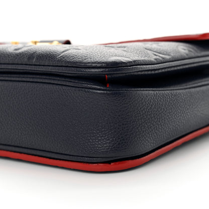 Louis Vuitton Empreinte Pochette Metis Marine Rouge 9 of 10