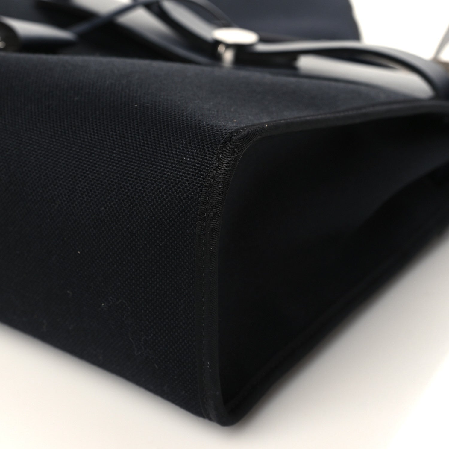 Hermes Military Toile Vache Hunter Herbag Zip PM 31 Black Bleu Indigo 10 of 10