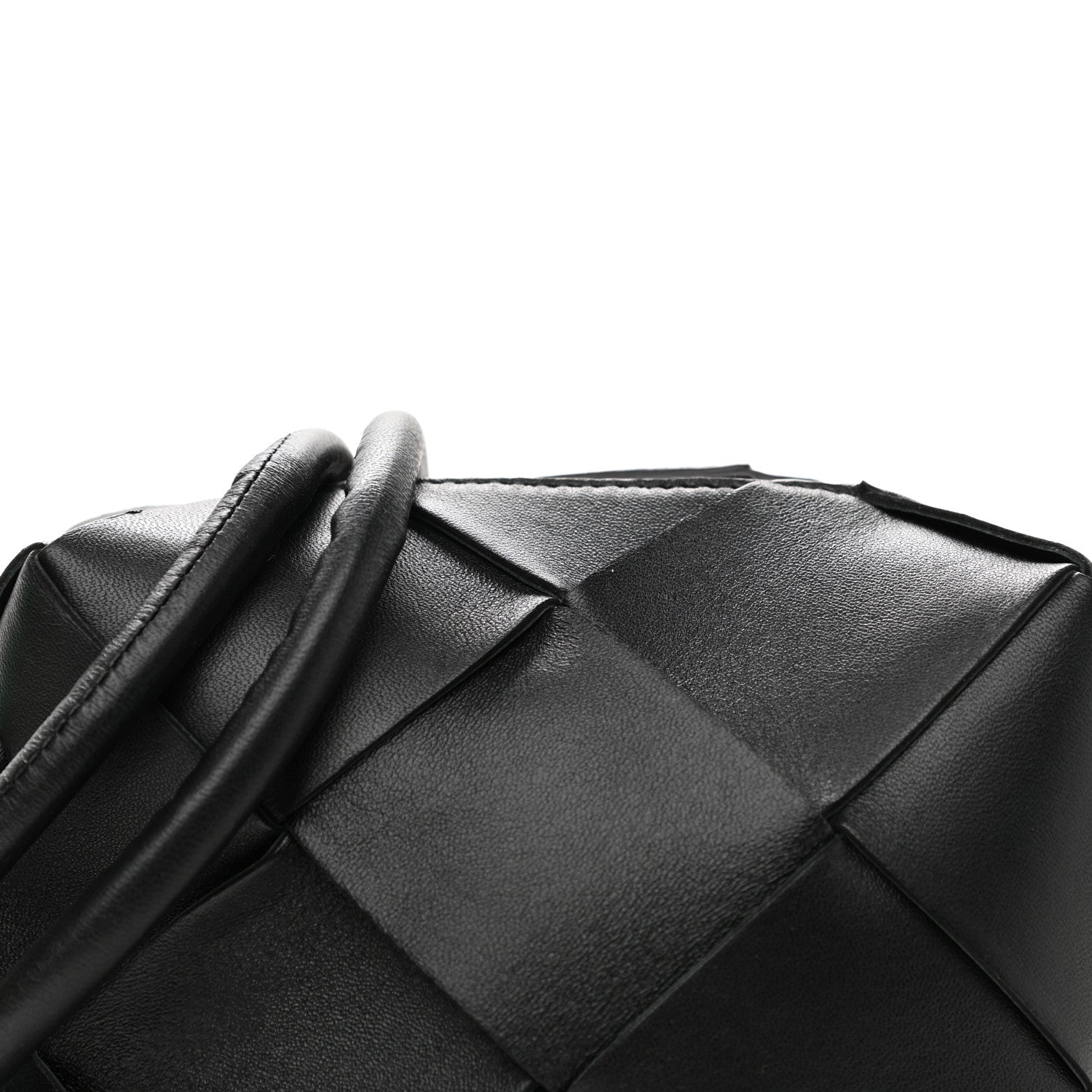Bottega Veneta Lambskin Maxi Intrecciato Mini Cassette Camera Bag Black 8 of 8