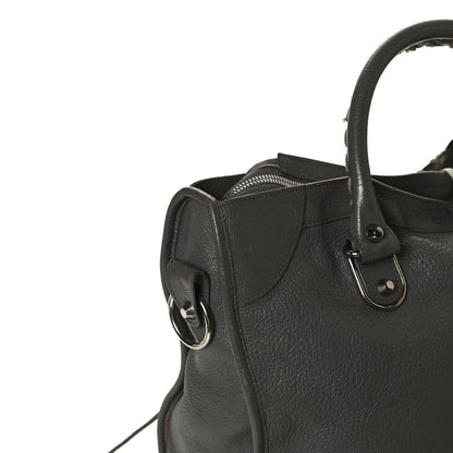 Balenciaga Chevre Silver Metallic Edge Hardware City Gris Acier 18 of 22