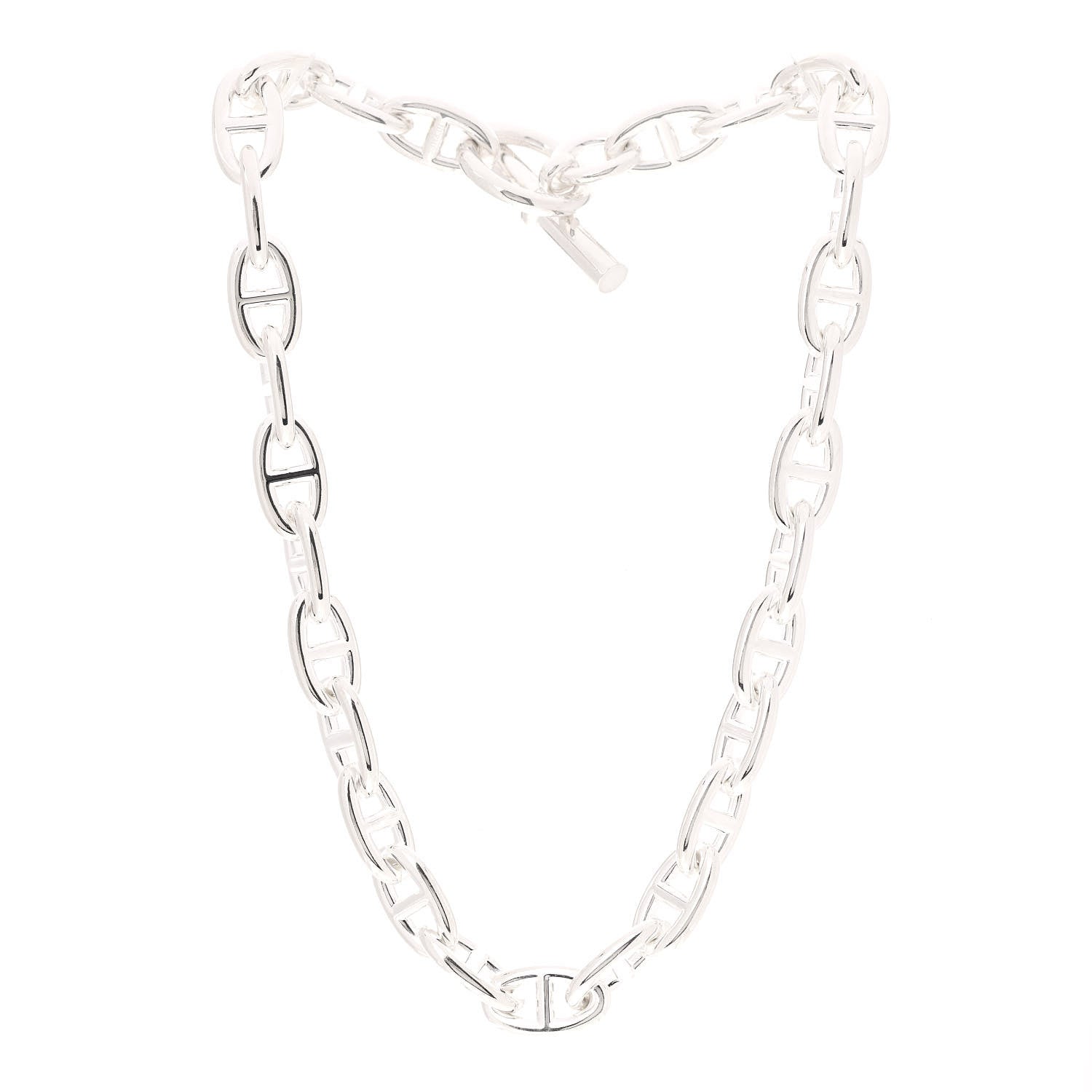 Hermes Sterling Silver MM Chaine D'Ancre Necklace 3 of 5