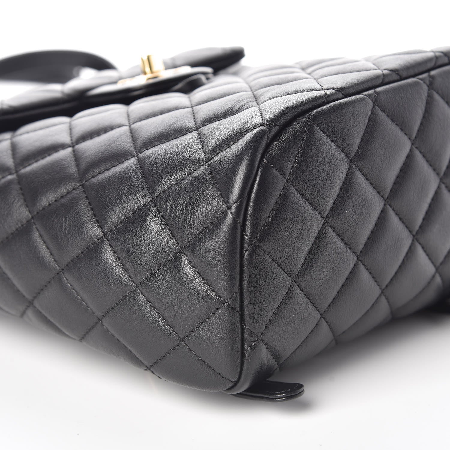 Chanel Calfskin Quilted Mini Urban Spirit Backpack Black 5 of 10