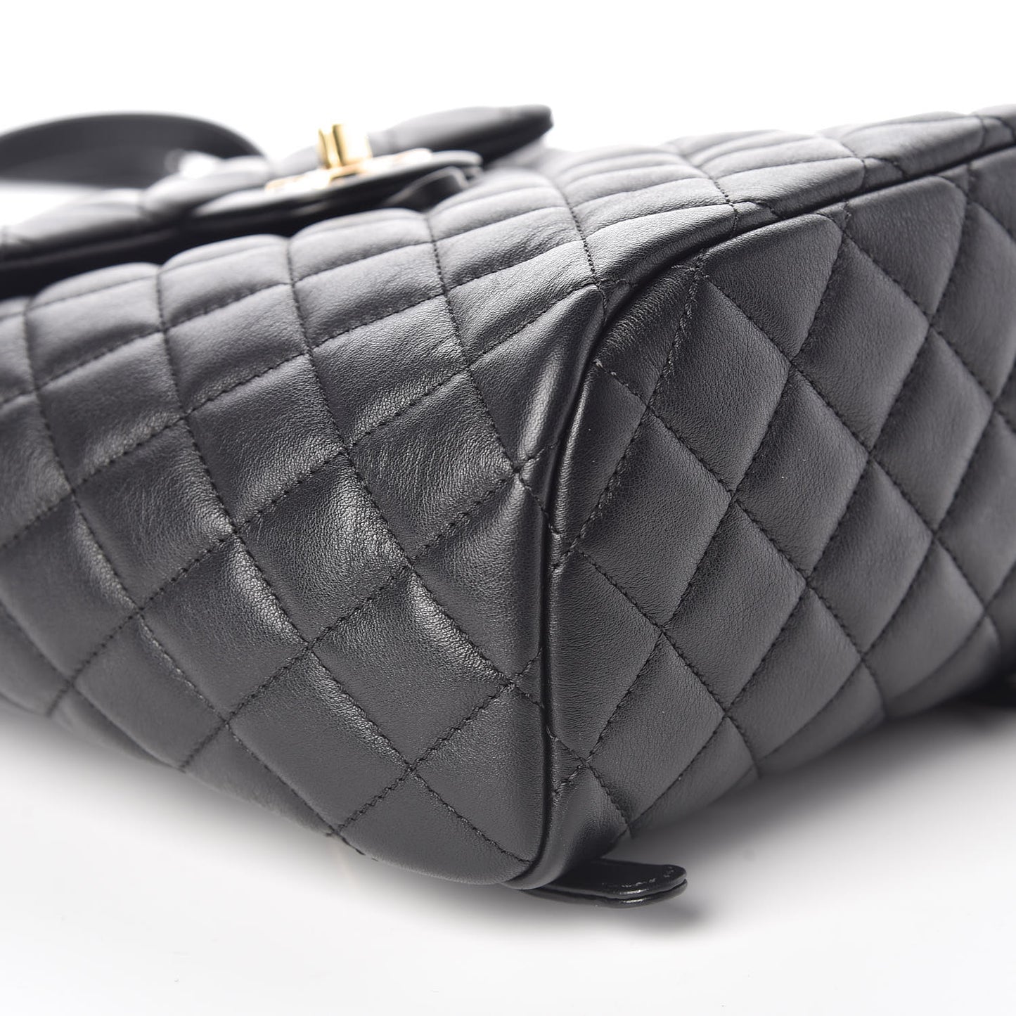 Calfskin Quilted Mini Urban Spirit Backpack Black