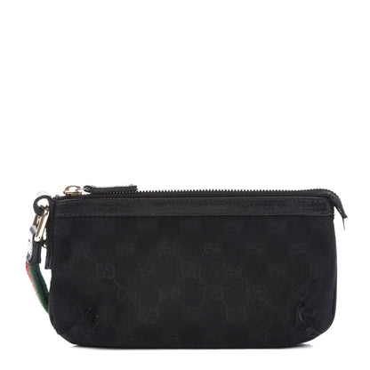 Gucci Monogram Jolicoeur Wristlet Black 1 of 14