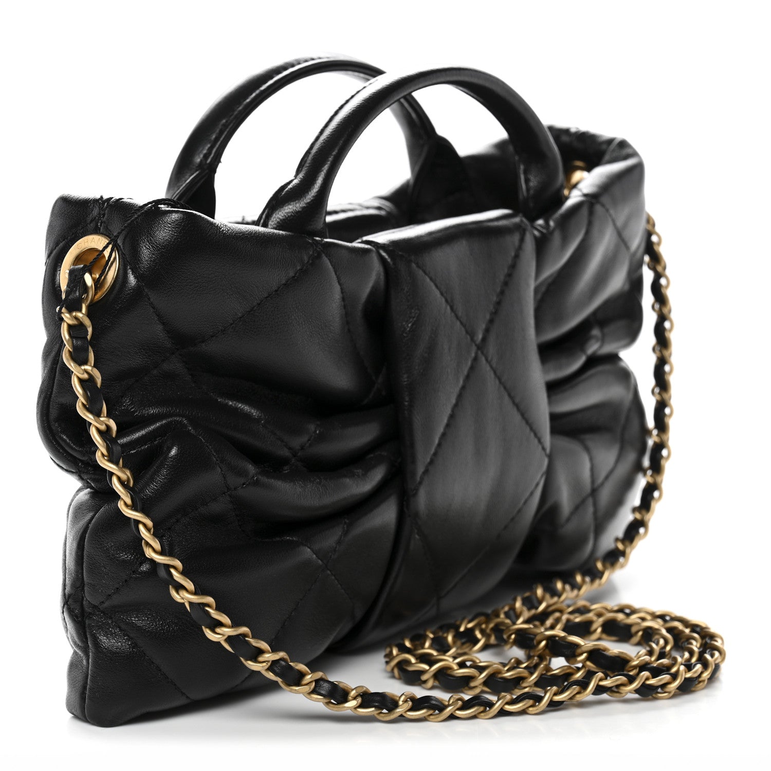 chanel ショルダーバッグ Chanel Lambskin Quilted Mini Bow Bag Black 1858306 – FASHIONPHILE
