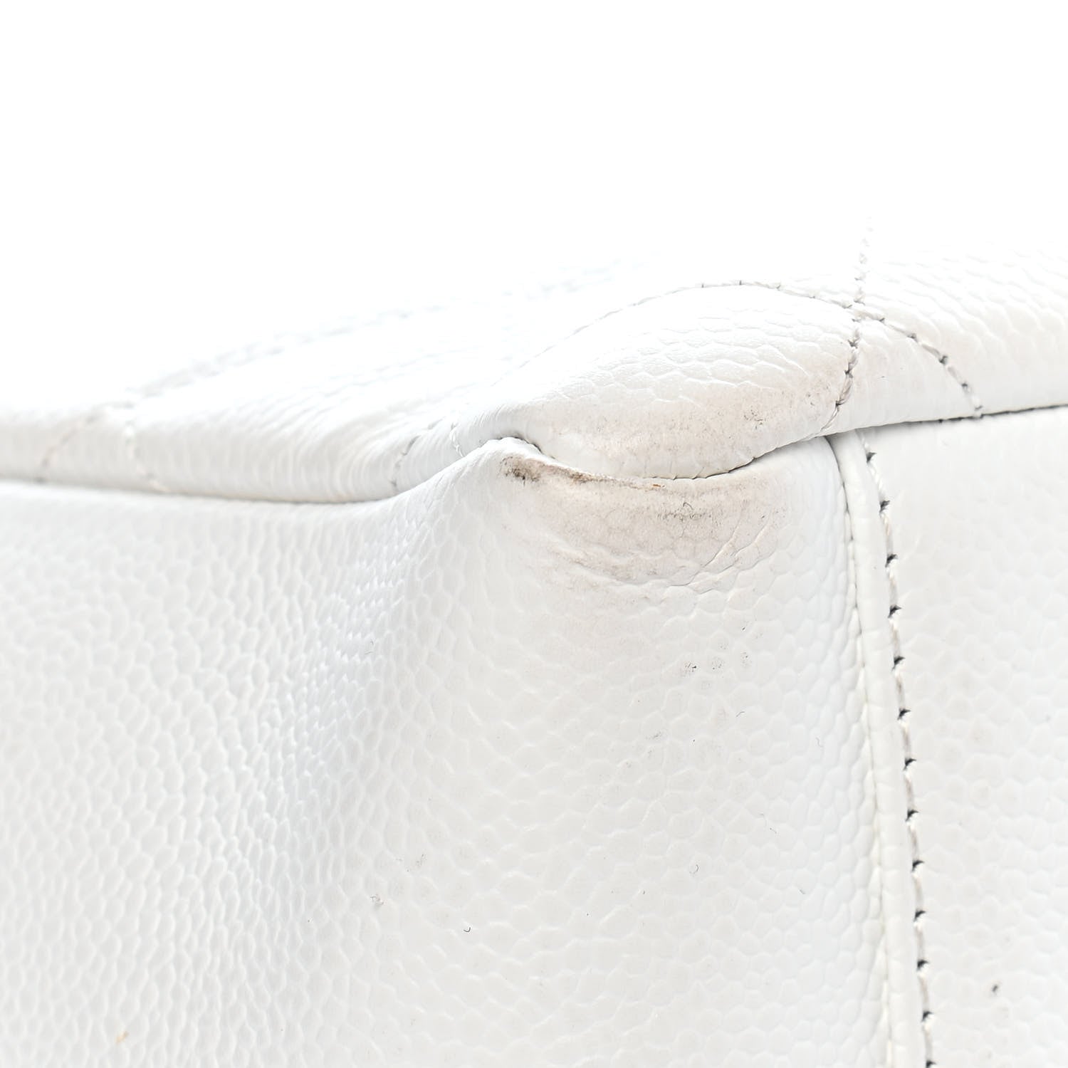 Chanel Caviar Quilted Grand Shopping Tote GST White 14 of 14