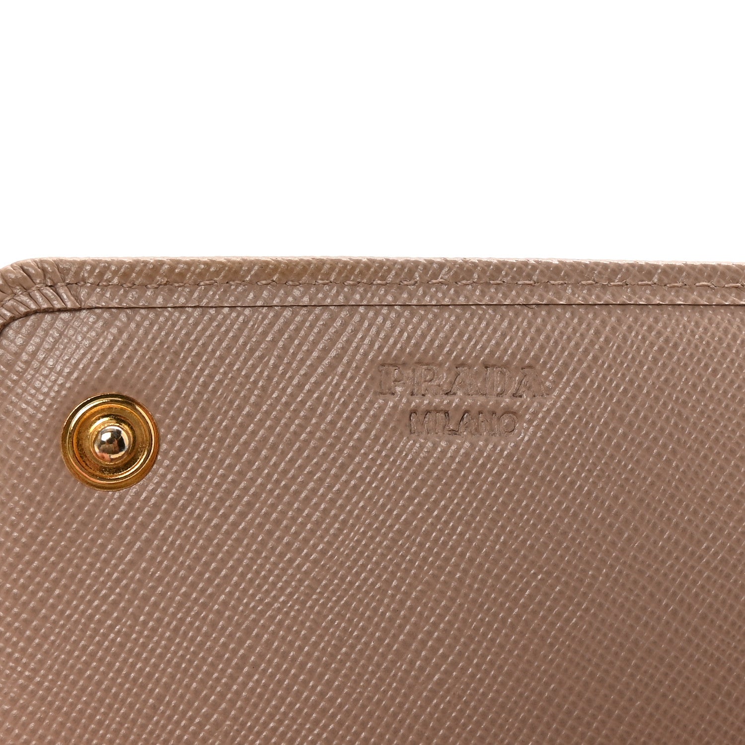 Prada Saffiano Fiocco Bow Continental Wallet Cammeo 1724657
