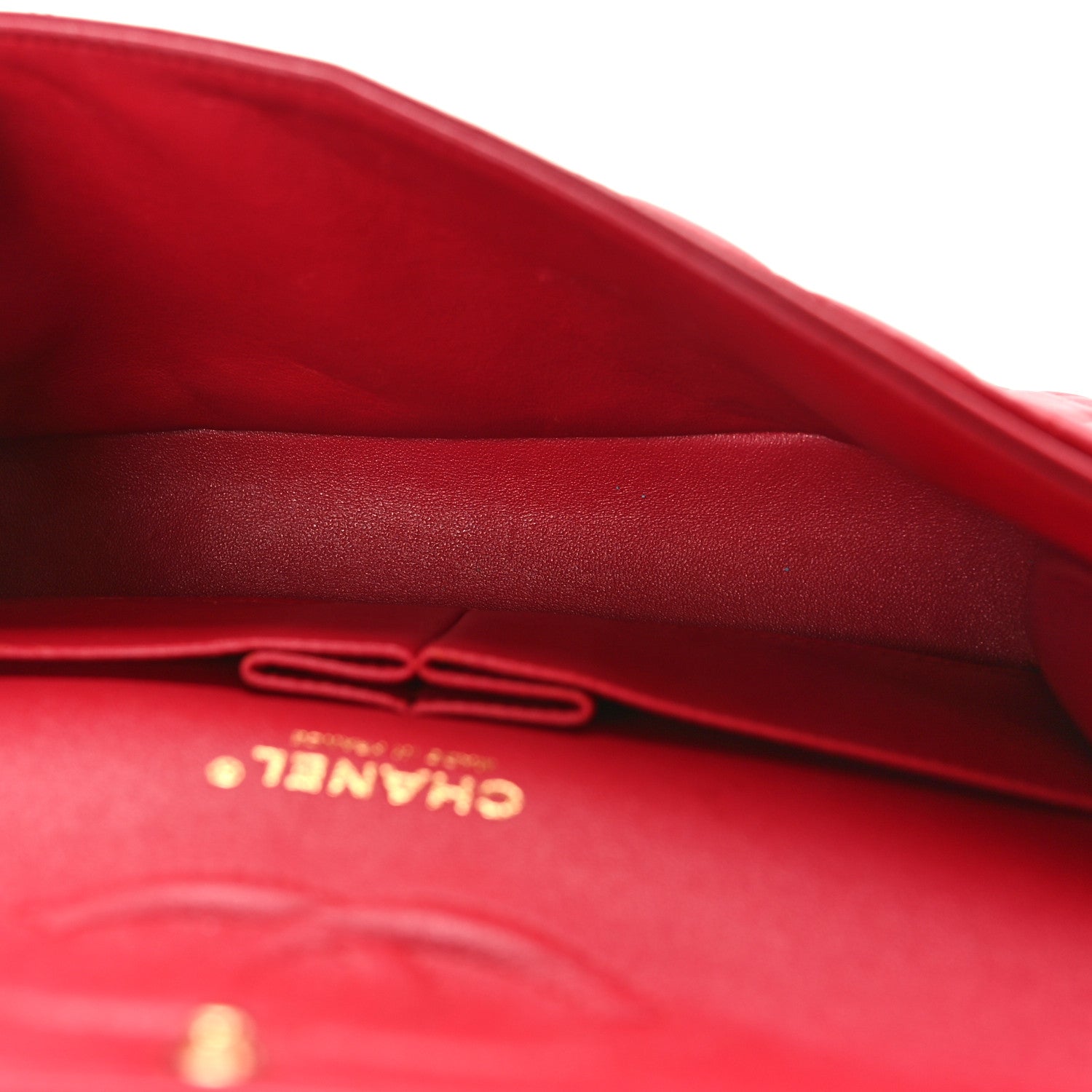 Chanel Lambskin Quilted Medium Double Flap Red 5 of 10