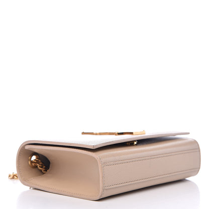 Saint Laurent Grain De Poudre Small Monogram Kate Satchel Nude Powder 4 of 11