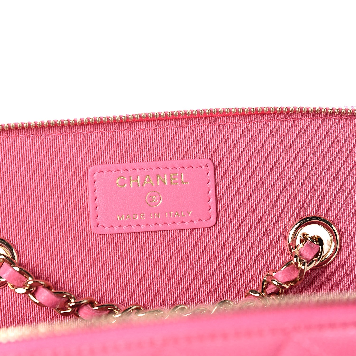 Chanel Caviar Quilted Small Vanity Case With Chain Pink 5 of 9