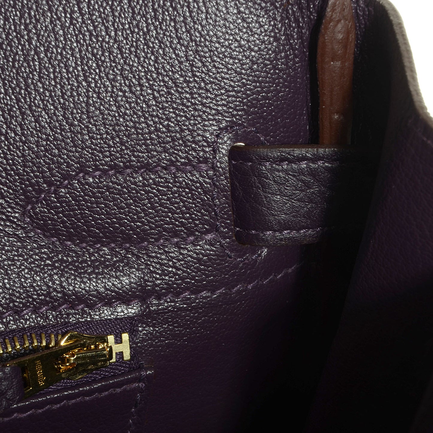 Taurillon Clemence Birkin 30 Raisin