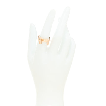 Hermes 18K Rose Gold Kelly Gavroche Ring 54 6.75 2 of 7