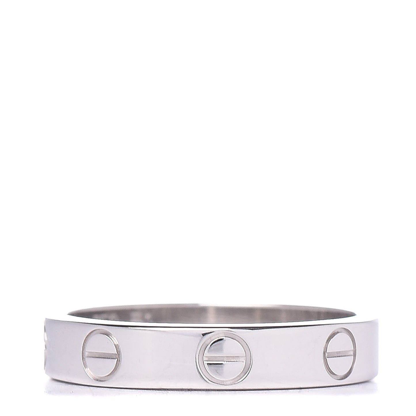 18K White Gold 3.5mm LOVE Wedding Band Ring 51 5.75