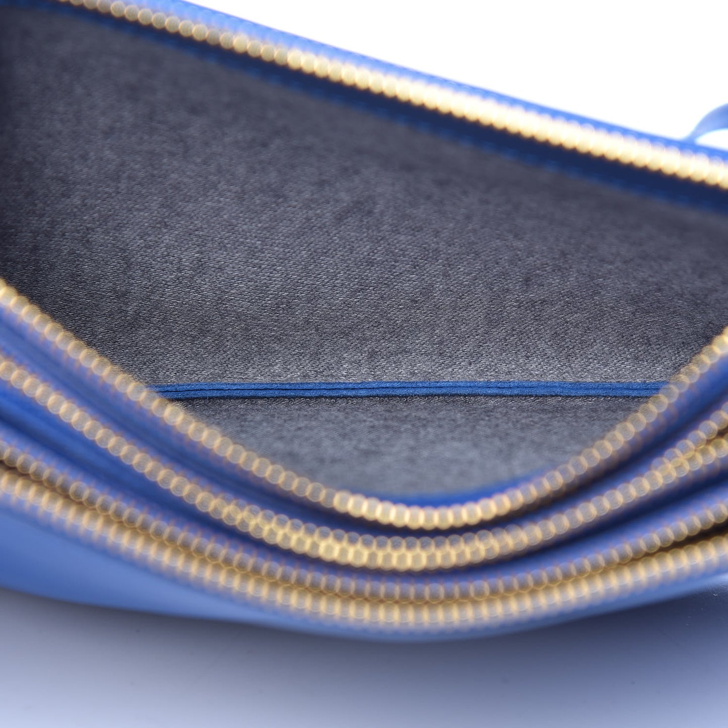 Lambskin Small Trio Crossbody Bag Violet Blue