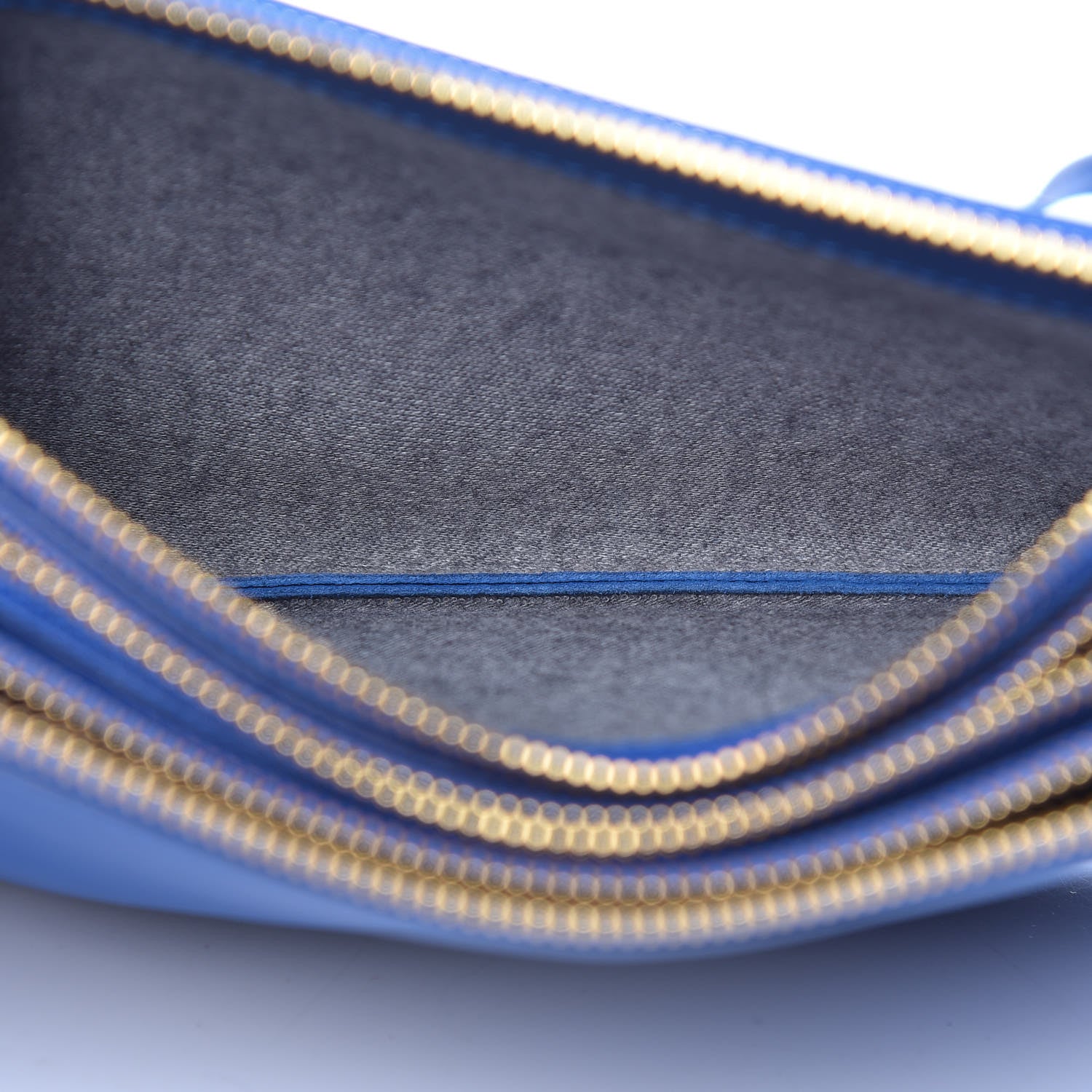 Celine Lambskin Small Trio Crossbody Bag Violet Blue 5 of 10