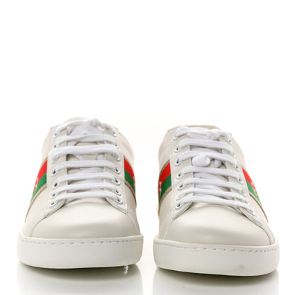 Gucci Calfskin Web Interlocking G Womens Ace Sneakers 36 White 2 of 9