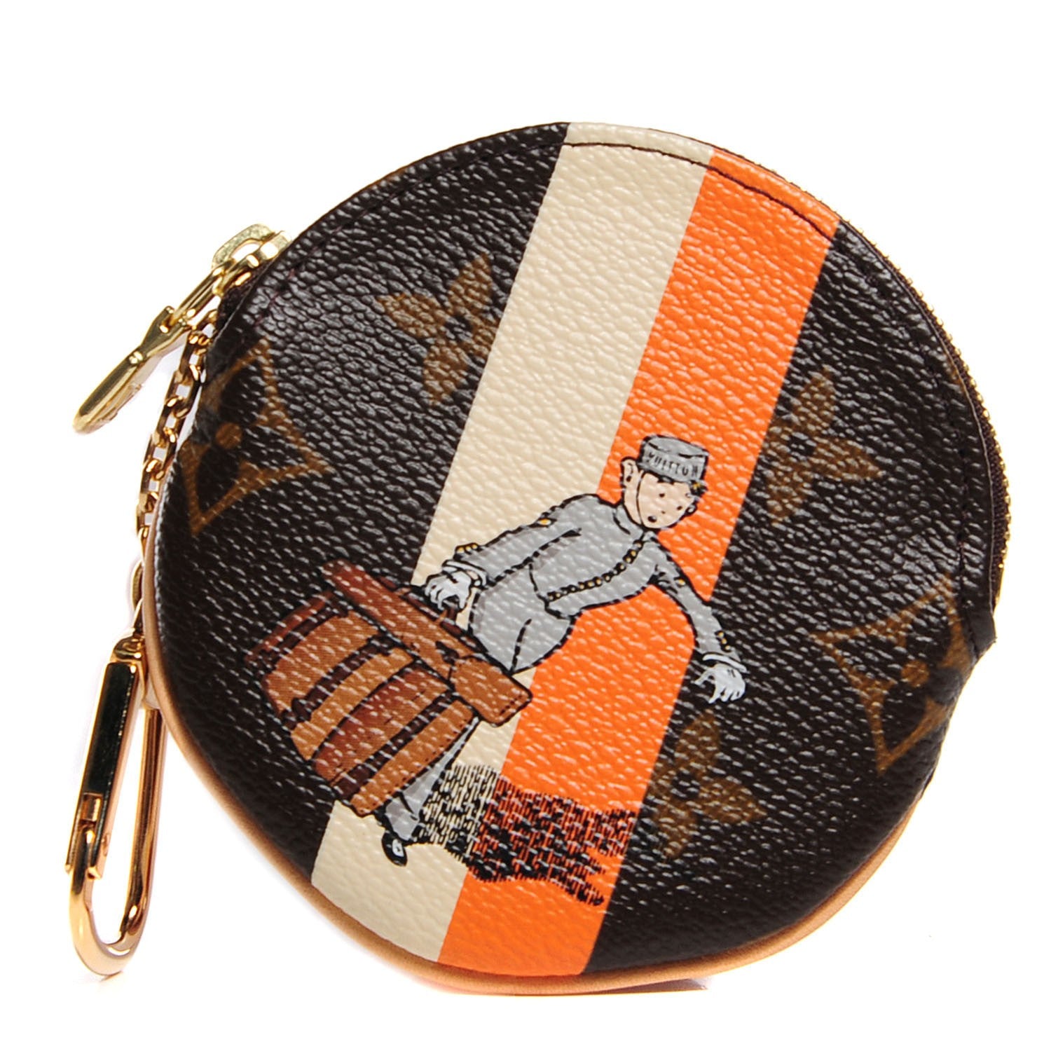 Louis Vuitton Monogram Groom Round Coin Purse 1 of 8