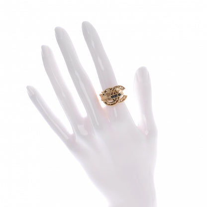 Chanel Paris Byzance CC Ring 6.5 Gold 2 of 5