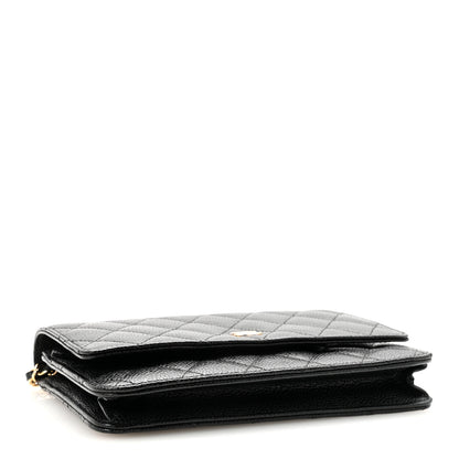 Chanel Caviar Quilted Wallet on Chain WOC Black 4 of 12