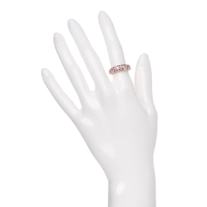 Cartier 18K Pink Gold Diamond Pink Sapphire 6mm Mimi Ring 49 4.75 2 of 4