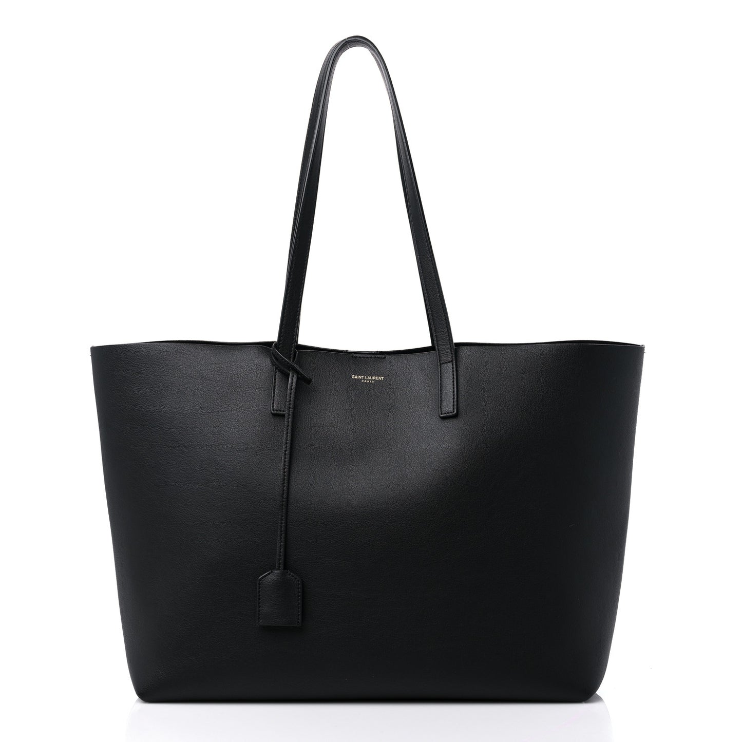 Calfskin Large Shopping Tote Black