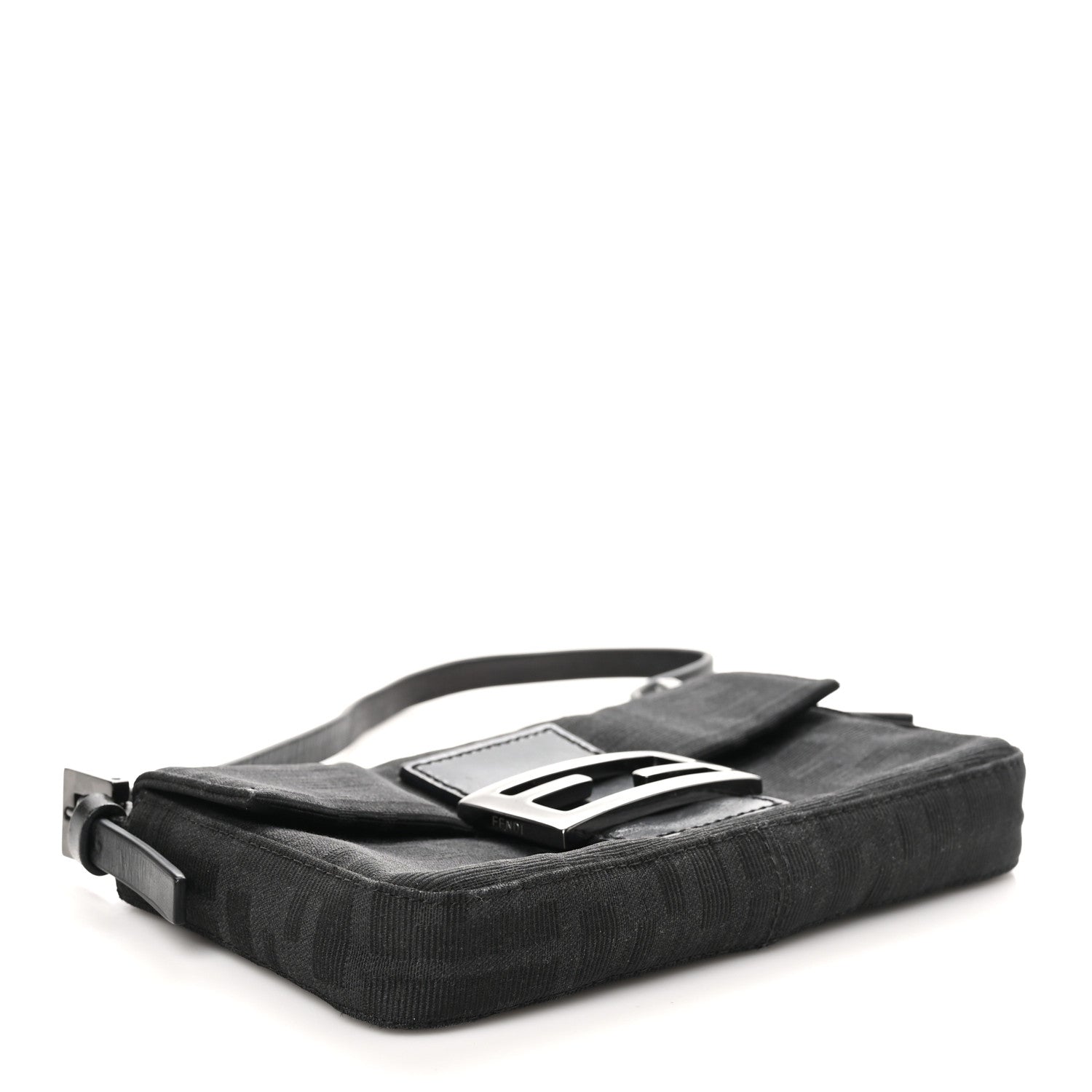 Fendi Zucca Mini Baguette Black 4 of 10