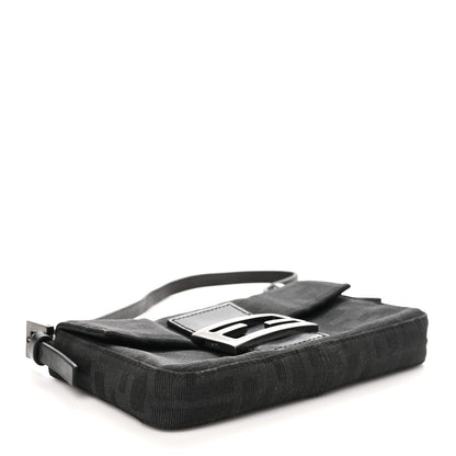 Fendi Zucca Mini Baguette Black 4 of 10