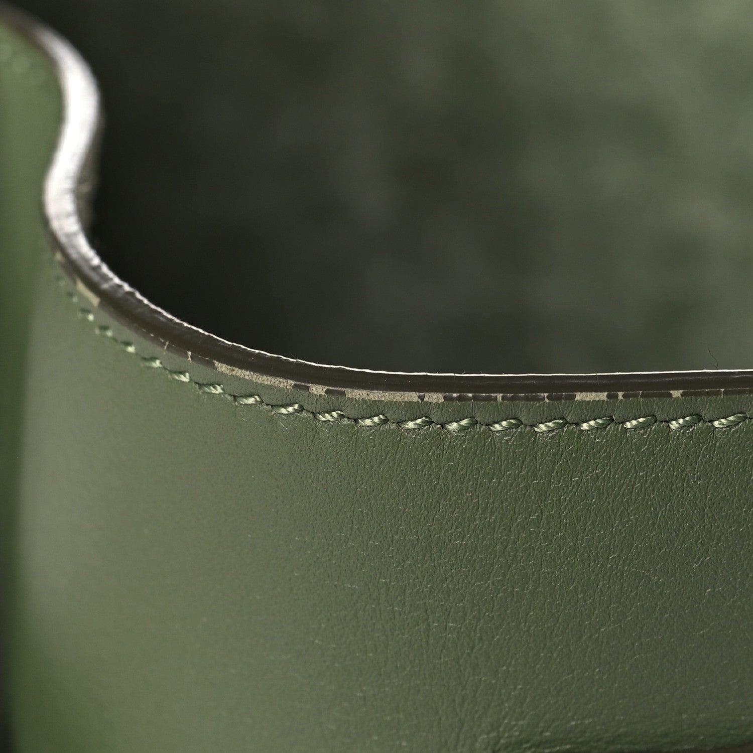 Celine Smooth Calfskin Nano Big Bag Bucket Army Green 9 of 9
