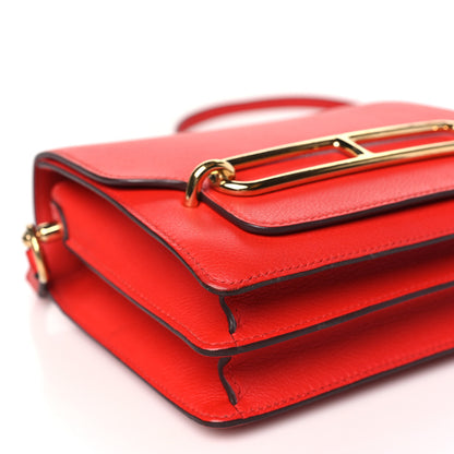 Hermes Evercolor Mini Sac Roulis Rouge Casaque 9 of 14