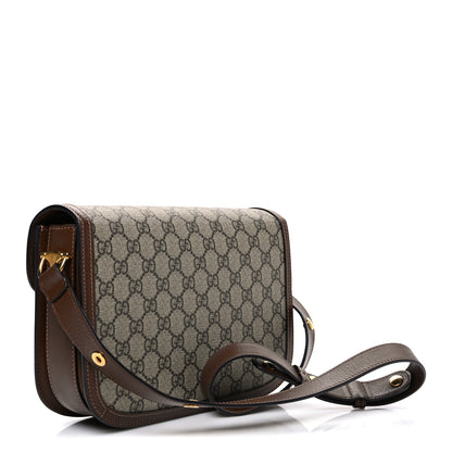 Gucci GG Supreme Monogram Horsebit 1955 Shoulder Bag Beige Brown Sugar 3 of 10