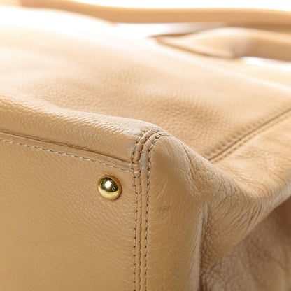 Chanel Calfskin Cerf Executive Shopper Tote Beige 12 of 21