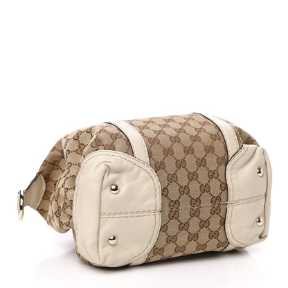 Gucci Monogram Equestrian Horseshoe Bowler White 4 of 10