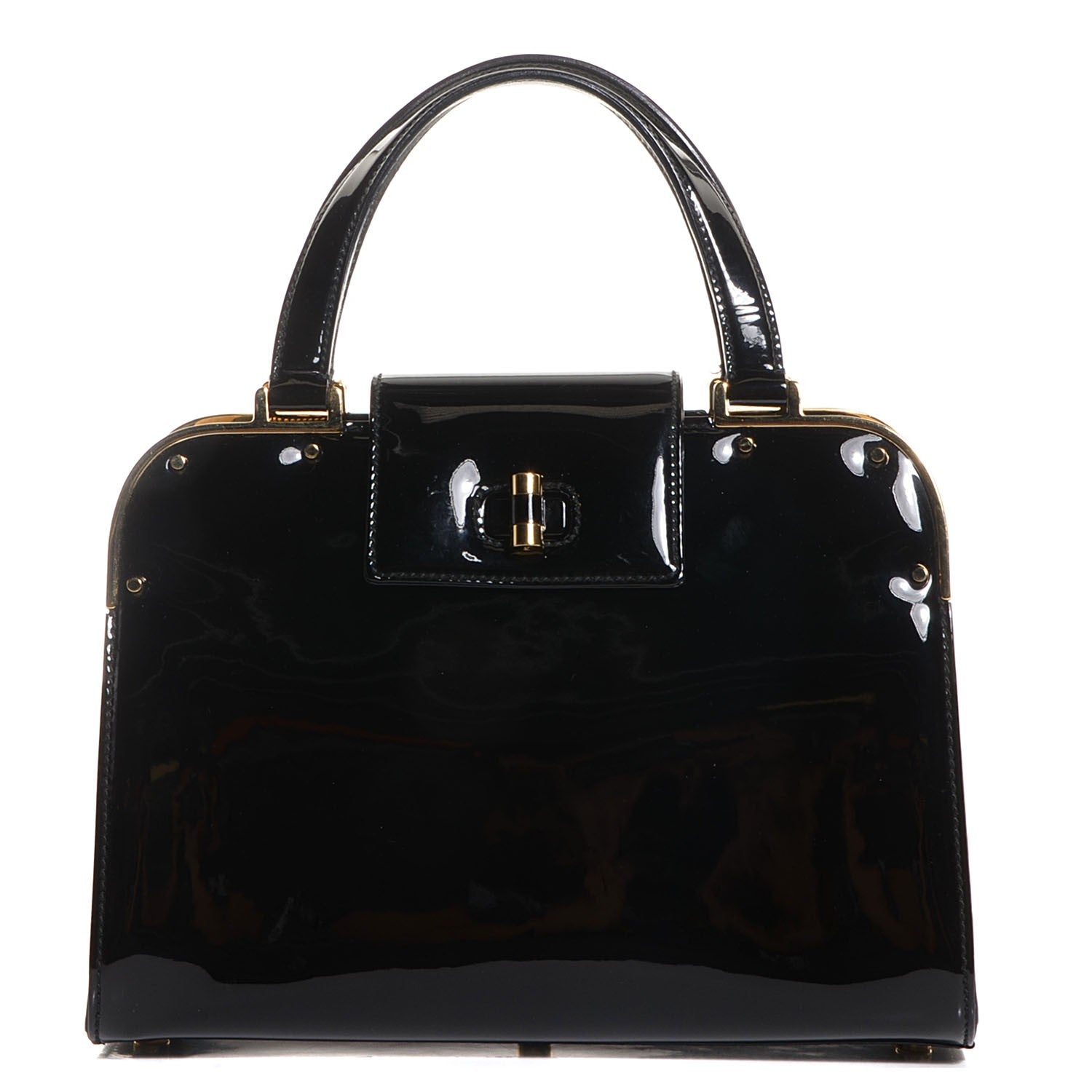 Saint Laurent Patent Small Uptown Black 1 of 9