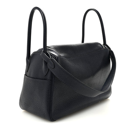 Hermes Taurillon Clemence Lindy 26 Bleu Nuit 3 of 9