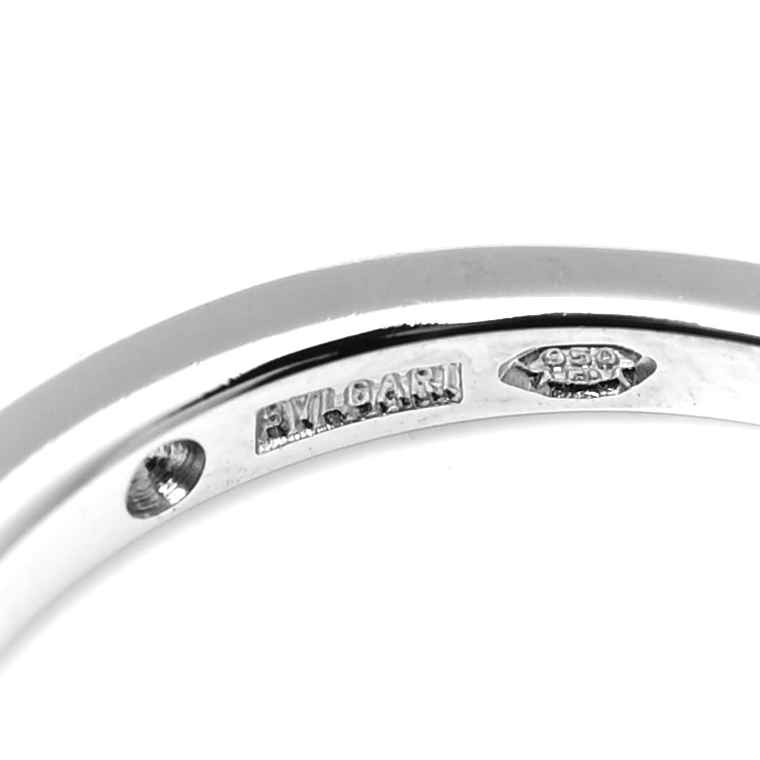 Bulgari Platinum Diamond Fedi Wedding Band Ring 47 4 3 of 4