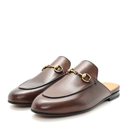 Gucci Calfskin Womens Princetown Slippers 36.5 Fondente Brown 4 of 10