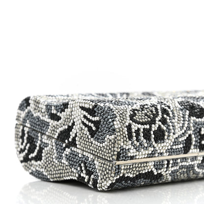 Judith Leiber Swarovski Crystal Minaudiere Clutch Silver Multicolor 11 of 12