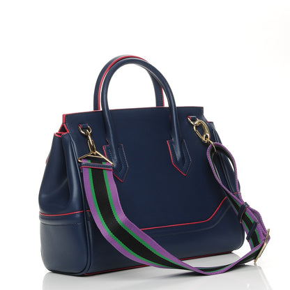 Versace Calfskin Large Palazzo Empire Bag Deep Navy 4 of 15