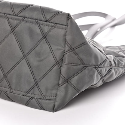 Prada Nylon Tessuto Impuntu Quilted Shopper Tote Ardesia 10 of 10