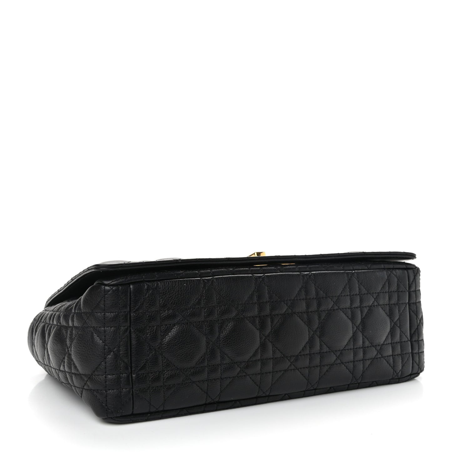 Grained Calfskin Cannage Large Caro Bag Black
