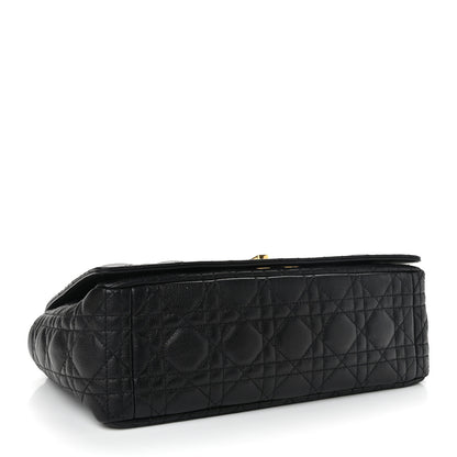 Christian Dior Grained Calfskin Cannage Large Caro Bag Black 4 of 13