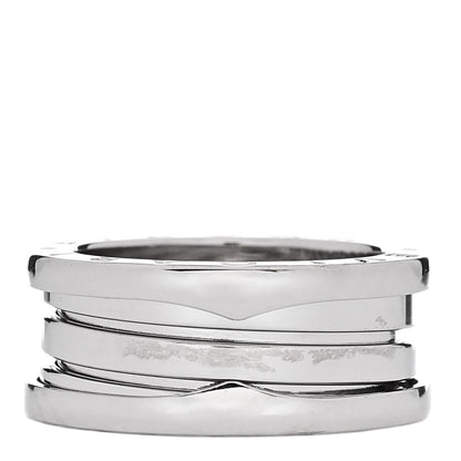 Bulgari 18K White Gold B.Zero1 Three-Band Ring 53 6.5 1 of 5