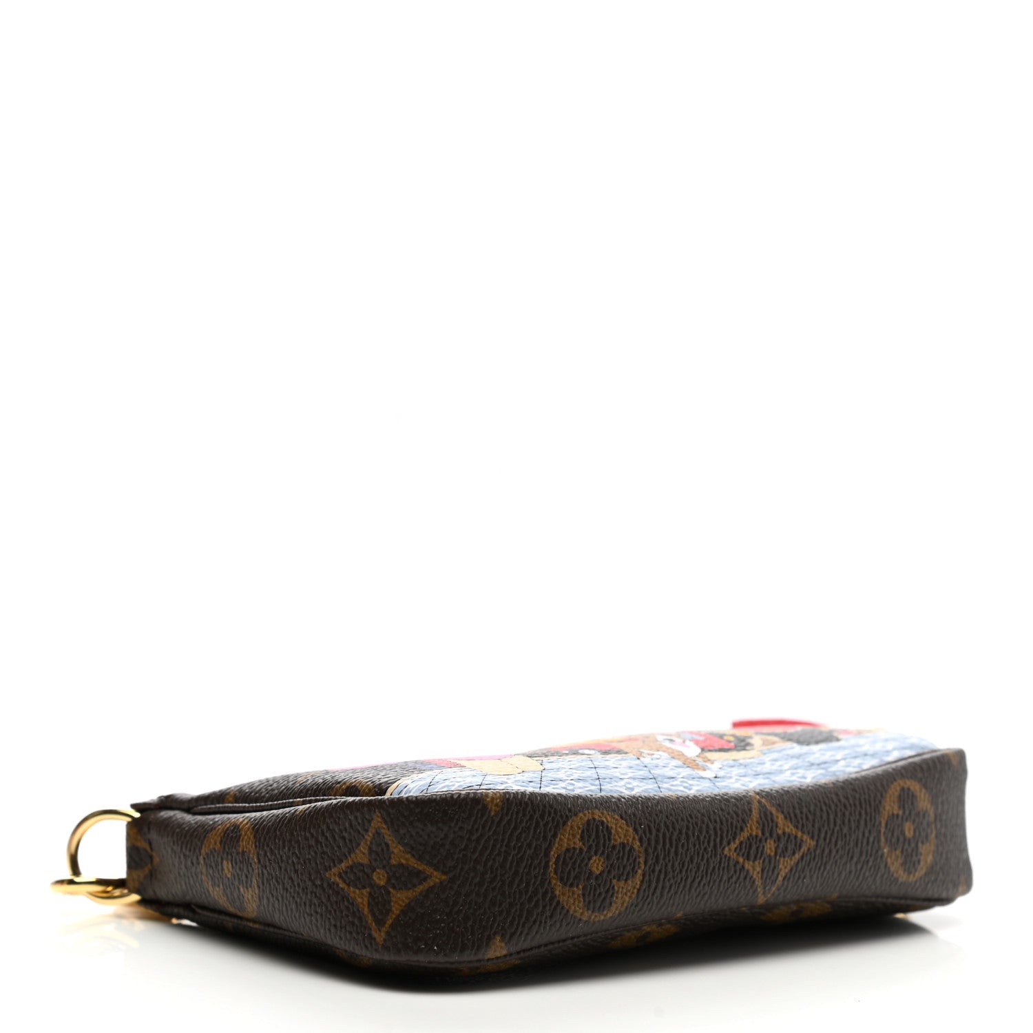 Louis Vuitton Monogram 2021 Christmas Animation London Mini Pochette Accessories Red 4 of 8