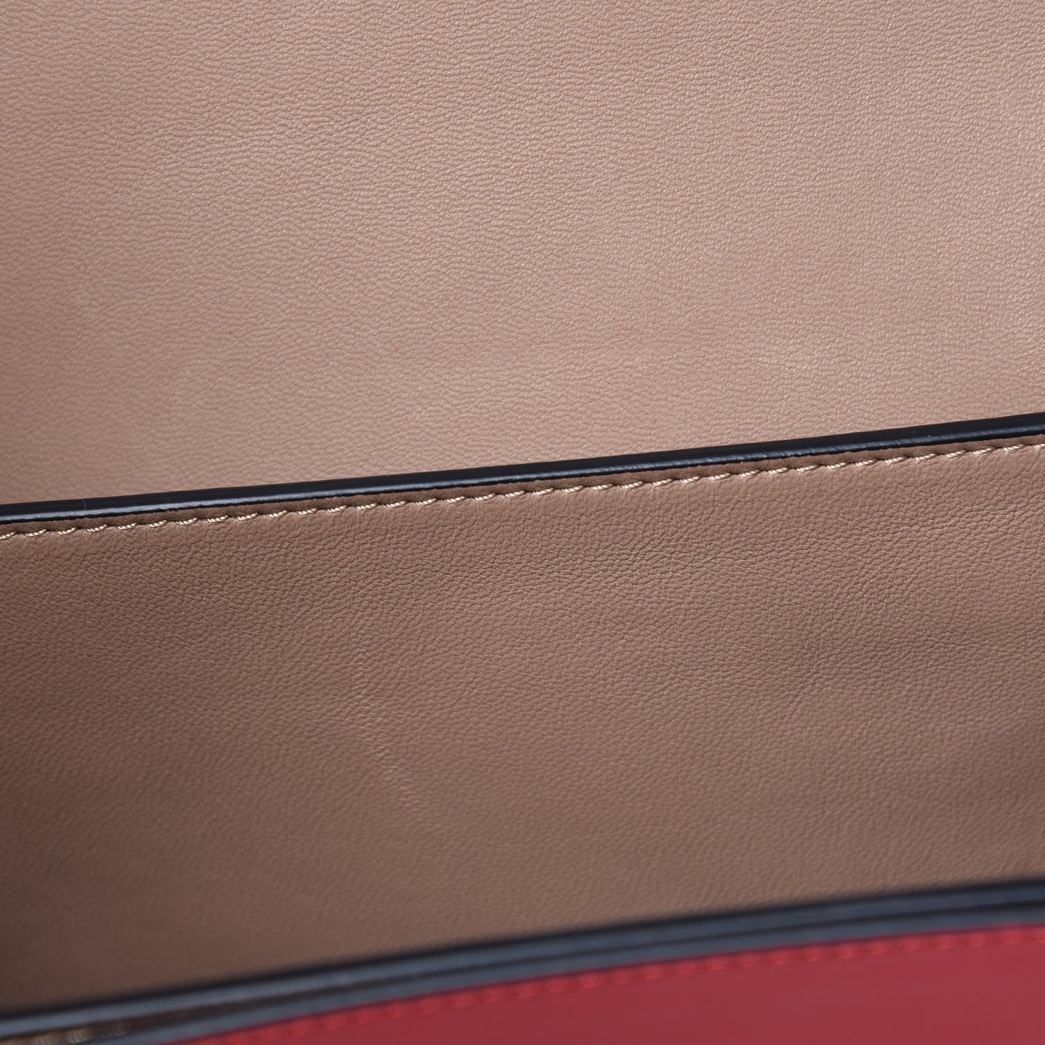 Valentino Garavani Calfskin Rivet Colorblock Shoulder Bag Black Red 8 of 11
