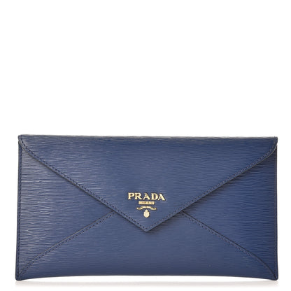 Prada Vitello Move Envelope Wallet Bleuette 1 of 8