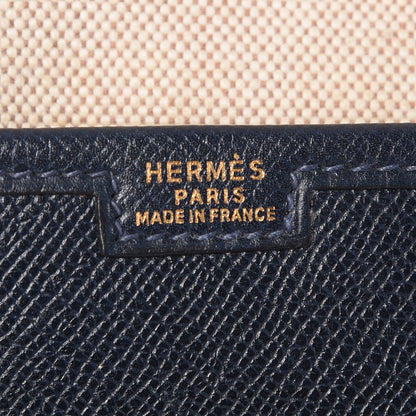 Hermes Courchevel Jige GM Clutch Indigo 6 of 9
