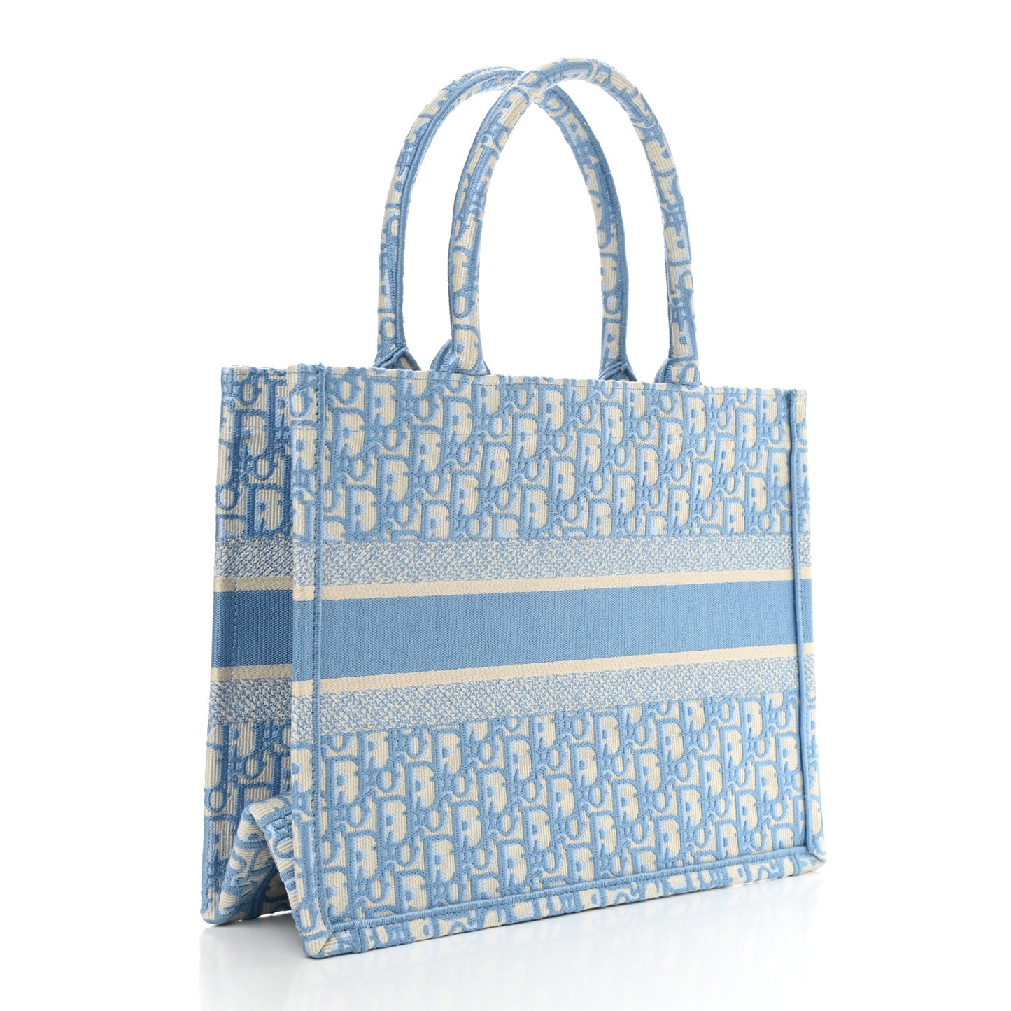 Oblique Medium Book Tote Turquoise