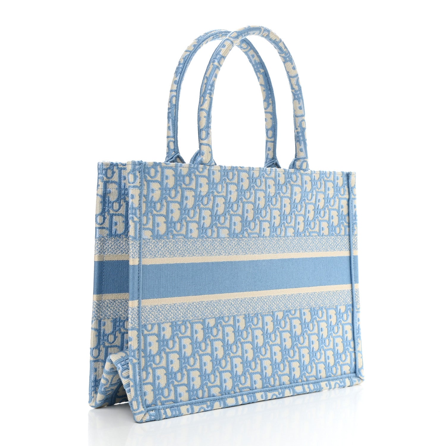 Christian Dior Oblique Medium Book Tote Turquoise 3 of 10
